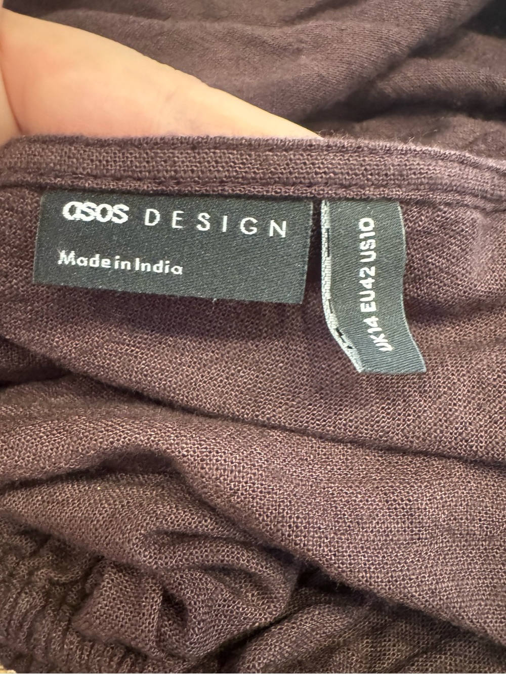ASOS Design One Arm Linen Top - Picture 4 of 5